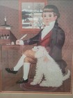 Vintage Charles Wysocki The Young Gentleman Lithograph Framed Art Print 