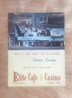 Vintage Elite Cafe   Casino Lounge - Restaurant Menu - Montgomery  Al   rare  