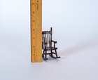 Vintage Miniature Wood Rocking Chair 1 Piece Dollhouse Furniture