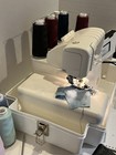 Baby Lock Imagine Ble1at Serger Sewing Machine Self Threading Case Japan Extras