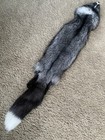 Real Ranch Fox 5  Fur Tanned Pelt Leather Red Silver Platinum Cross Hybrid