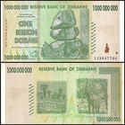 Zimbabwe 1 Billion Dollars  2008  P-83  Used X 10 Pcs