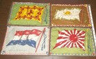 Early 1900 s Tobacco Premiums Flannel Felt Flags Of World Countries Lot
