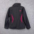 The North Face Hyvent Jacket Black Pink Fleece Lined Waterproof Kids