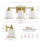 Gold Bathroom Vanity Light Fixture  3 Light Bathroom Light Fixtures Over 