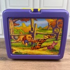 Vintage 1990 s Thermos Winnie The Pooh Lunch Box Kids Purple Disney Tigger Set