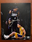 Allen Iverson Signed Autographed Stepover Philadelphia 76ers 8x10 Photo Beckett