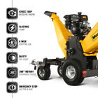 Mechmaxx 420cc 15hp Gas Powered 6   Wood Chipper With 4-wheel   Taillight B150