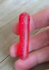 Genuine Sea Glass Beautiful  Red Orange Rod  Flawless 