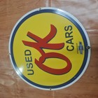 Chevrolet Used Cars Porcelain Sign 29 X 29 Inches