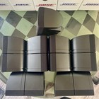 7 Mint Bose Double Cube Doubleshot Black Speakers 1 Center   6 Surround   Mounts