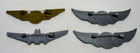 4 Vtg  American Airlines  Delta Airlines   Pearson Air Museum Plastic Wings Pins