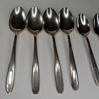 Oneida Community Plate 1921 Grosvenor 7 Serving Spoons Silverplate Flatware