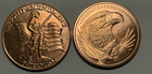1 Oz Copper Bullion Round  999 Fine Copper Various Designs Buy More   Save