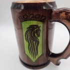 Lord Of The Rings Rohan Horse Gondor Calls Wooden Handmade Beer Bug Stein