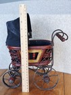 Stroller Baby Doll Carriage Buggy   victorian Style Vintage Wicker Mini 11 5   