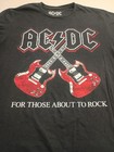 Ac dc For Those About To Rock T-shirt Men s M Black 2022 Official Licensed