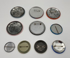 Lot Of 10 Vintage Advertisement Button Pins Pepsi Cracker Jack Corvette Goodrich