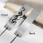 Dragon Bookmarks For Men - Fantasy Metal Bookmark Book Accessories School Office