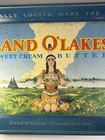 Antique Vintage Land O Lakes Creameries Sweet Cream Butter Retired Logo Indian