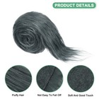 Faux Fur Fabric Precut Strips  59x2 Inch For Diy Crafts Christmas  grey 