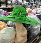 Bucket Bow Ribbon Kentucky Derby Wedding Hat Church Wide Brim Dressy Cocktail 