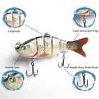 Multi Jointed Bait 6-segment Fishing Lures Swimbait Bass Tackle 3 Pcs   3 Colors