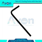 Non-magnetic Tuning Forks With Weights 128hz   256hz   512hz - With Hex Key -3pk