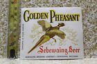 2 Original Vintage Golden Pheasant Sebewaing Mi  Beer 12 Oz Label Nos