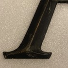 Vintage Or Antique Cast Bronze Or Brass 9    Letter A Building Marquee Sign