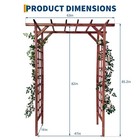 85 In Wooden Garden Arbor solid Fir Wood Trellis For Plant Climbing wedding C   