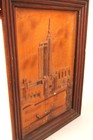 Hall Of Science 1933 Century Of Progress Souvenir Building Wood Carving Wall Art