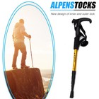 2x Trekking Poles Nordic Walking Hiking Sticks Adjustable Anti-shock Alpenstock