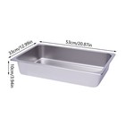 6 Pack Full Size 4  Deep Stainless Steel Steam Table Food Pan Commercial Tray