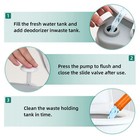 5 8 Gallons 22 L Portable Toilet Flushing Indoor Outdoor Travel Camping Rv Potty