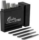 44 Metal Collar Stays For Men     4 Sizes In Elegant Black Box 4  Silver