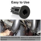 Engine Steering Socket Wrench Tool  Engine Barring Rotating Tool Compatible 