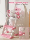 Potty Training Seat  Toddler Toilet Seat With Steps  2 In 1 Toddler Potty