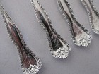 Sterling Silver Cocktail Forks    set Of 6   monograms  Hallmarked