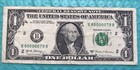 Series 2017  1 Fancy Serial Number  1 One Dollar Bill Currency Note B80000079b