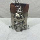 Vintage Metal Santa Claus Chocolate Mold With Clips Christmas Father Christmas