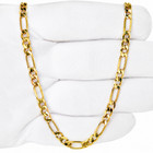 Italian 1 200 5mm 14k Yellow Gold Figaro Link Chain Necklace Cadena 20 Inch