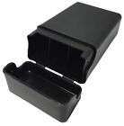 3 Pack Black Flip Top Hinged Lid Sectioned Cigarette Case For King Size 2606