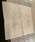 Vtg 1982 Hallmark Creative Expressions  1149 Stamped Linen Small Wild Animals