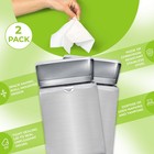 Alpine Industries Stainless Steel Wall-mounted Sanitary Napkin Receptacle 2 Pack