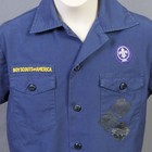 Boys Official Bsa Boy Scout Cub Scout Short Sleeve Shirt   Blue   Youth Medium