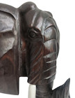 Elephant Head Huge 2  Hand Carved Wooden African Mask Taxidermy Safari