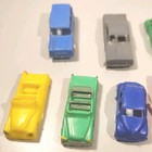 Vintage Lot Of  13 Mini Soft Plastic Toy Cars   Truck