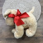 Melissa   Doug Sunny Yellow Lab Puppy Dog Plush Red Bow 10   
