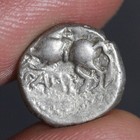 Ancient Celts Coin Gaul Silver Quinarius 80bc Sequani Tribe Gallic Celtic Horse